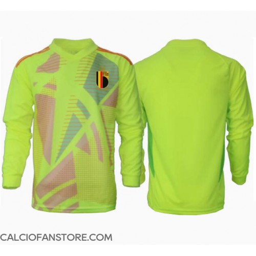 Maglia Calcio Belgio Portiere Seconda Divisa Europei 2024 Manica Lunga